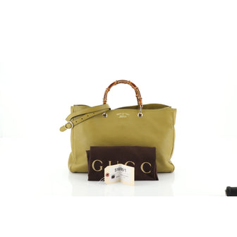 Gucci Bamboo Shopper Tote Leather Large