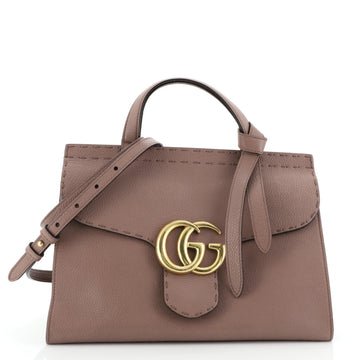Gucci GG Marmont Top Handle Bag Leather Small