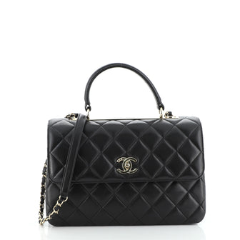 Chanel Trendy CC Top Handle Bag Quilted Lambskin Medium