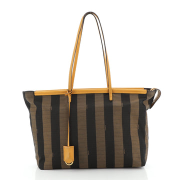 Fendi Pequin Roll Tote Canvas Large