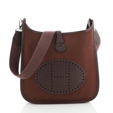 Hermes Evelyne Bag Gen I Toile and Leather PM