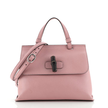 Gucci Bamboo Daily Top Handle Bag Leather Small