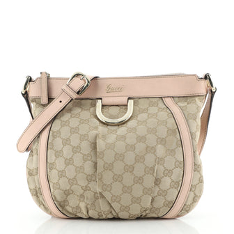 Gucci D Ring Messenger Bag GG Canvas Small