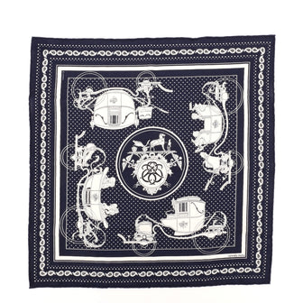 Hermes Ex-Libris Bandana Scarf Cashmere and Silk 55