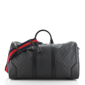 Gucci Convertible Duffle Bag GG Coated Canvas Large