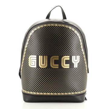 Gucci Zip Backpack Limited Edition Printed Leather Medium