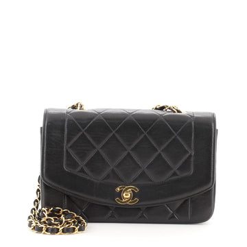 Chanel Vintage Diana Flap Bag Quilted Lambskin Small