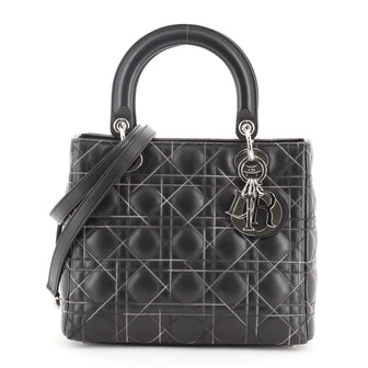 Christian Dior Lady Dior Bag Cannage Quilt Lambskin Medium