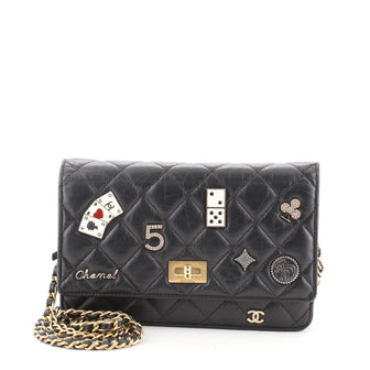 Chanel Lucky Charms Reissue Wallet on Chain Quilted Calfskin