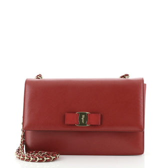 Salvatore Ferragamo Ginny Crossbody Bag Leather Medium