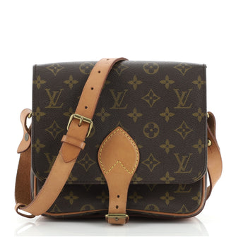 Louis Vuitton Cartouchiere Handbag Monogram Canvas MM