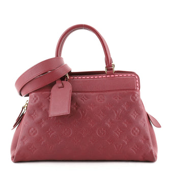 Louis Vuitton Vosges Handbag Whipstitch Monogram Empreinte Leather MM