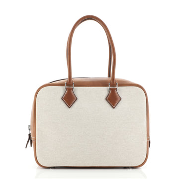 Hermes Plume Bag Toile and Leather 28