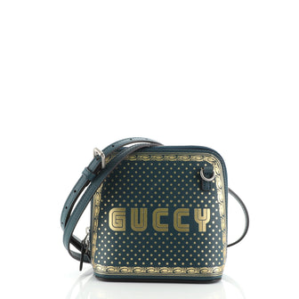 Gucci Dome Crossbody Bag Limited Edition Printed Leather Mini