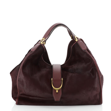 Gucci Soft Stirrup Tote Calf Hair Large