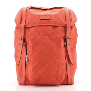 Gucci Buckle Backpack Guccissima Nylon
