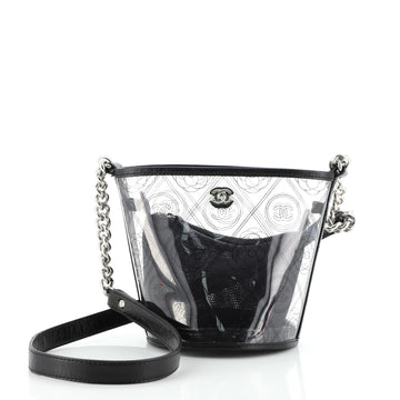 Chanel Coco Logo Bucket Bag Printed PVC Small