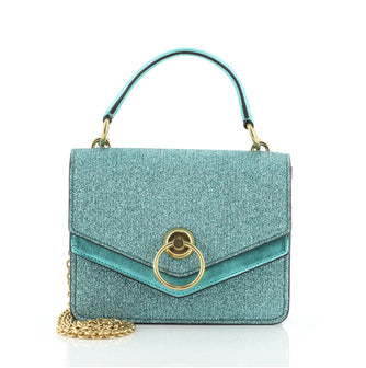 Mulberry Harlow Satchel Glitter Leather Small
