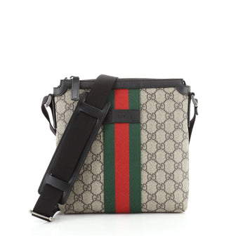 Gucci Web Messenger Bag GG Coated Canvas Small