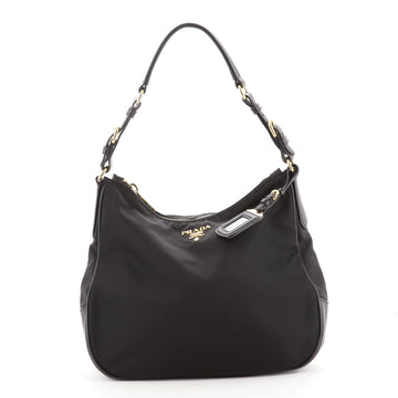 Prada Pleated Shoulder Bag Tessuto Medium