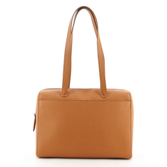 Chanel Vintage Zip Around Satchel Leather Medium