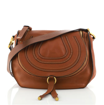 Chloe Marcie Zip Crossbody Bag Leather Medium