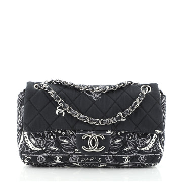 Chanel Bandana Flap Bag Quilted Canvas Medium