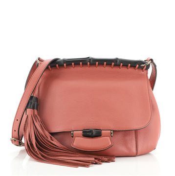 Gucci Nouveau Fringe Crossbody Bag Leather Medium
