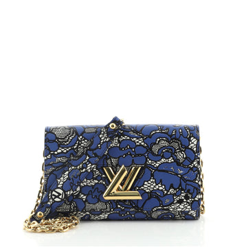 Louis Vuitton Twist Chain Wallet Limited Edition Lace Embossed Calfskin