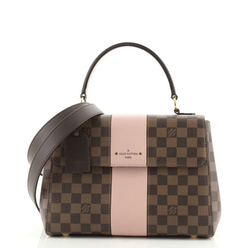 Louis Vuitton Bond Street Handbag Damier with Leather MM