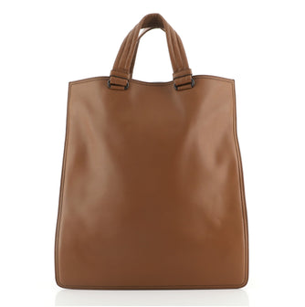 Bottega Veneta Checker Tote Leather with Intrecciato Nappa Tall