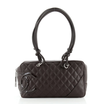 Chanel Cambon Bowler Bag Quilted Leather Medium