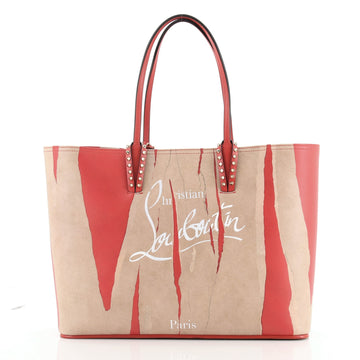 Christian Louboutin Cabata East West Tote Loubi Kraft Leather Large