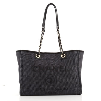 Chanel Deauville Tote Raffia Small