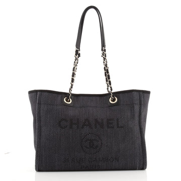 Chanel Deauville Tote Raffia Small