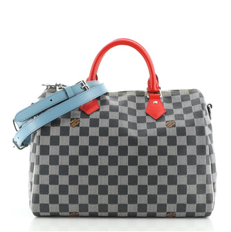 Louis Vuitton Speedy Bandouliere Bag Limited Edition Colored Damier 30