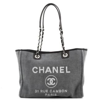 Chanel Deauville Tote Canvas Small