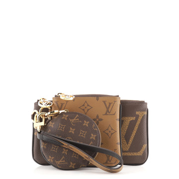 Louis Vuitton Trio Pouch Set Limited Edition Reverse Monogram Giant