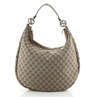 Gucci Twins Hobo GG Canvas Large