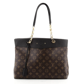 Louis Vuitton Pallas Shopper Monogram Canvas and Calfskin