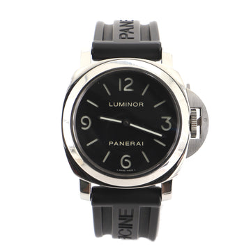 Panerai Luminor Base Manual Watch Stainless Steel and Rubber 44