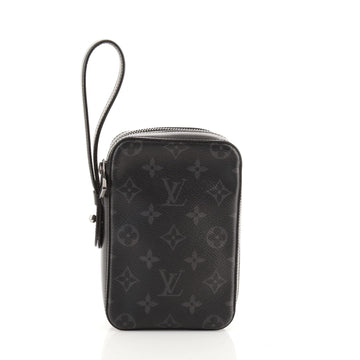Louis Vuitton Box Clutch Monogram Eclipse Canvas