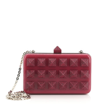 Valentino Studded Chain Minuadiere Crystal Embellished Acetate Small