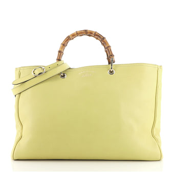Gucci Bamboo Shopper Tote Leather Large