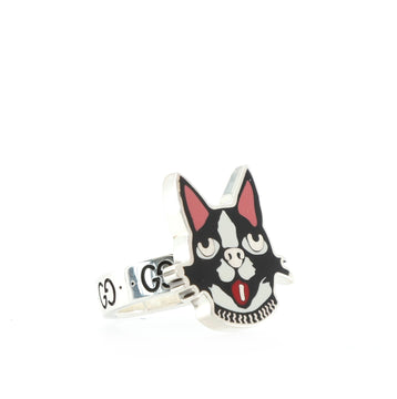 Gucci Bosco Ring Sterling Silver and Enamel