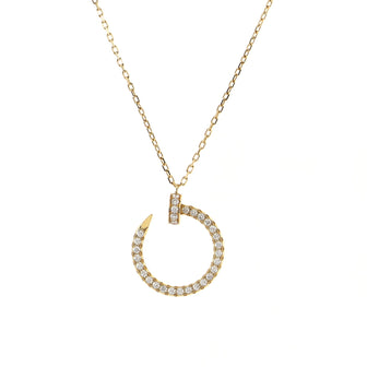 Cartier Juste Un Clou Pendant Necklace 18K Yellow Gold and Diamonds