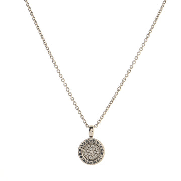 Bvlgari Bvlgari Bvlgari Pendant Necklace 18K White Gold with Diamonds