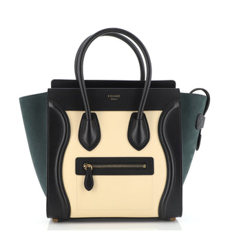 Celine Tricolor Luggage Bag Leather Micro