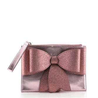 Gucci Children's Bow Wristlet Clutch Leather
