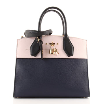 Louis Vuitton City Steamer Handbag Leather MM